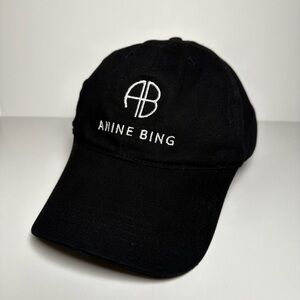 Anine Bing Classic Black Baseball Cap